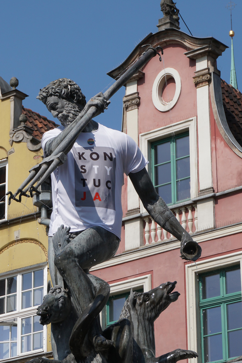 Statue of Poseideon, Poseidon supports the Constitution!