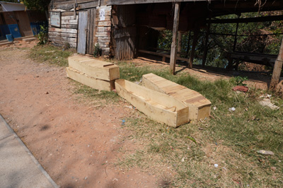 Coffin making is a major local industry, Nkhata Bay, Malwai 2019
