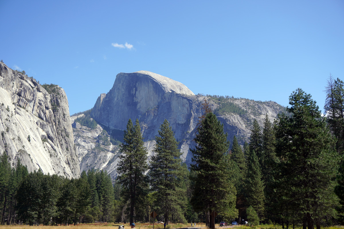 Day Two: Yosemite Point + Valley Views, Valley floor view to Half Dome