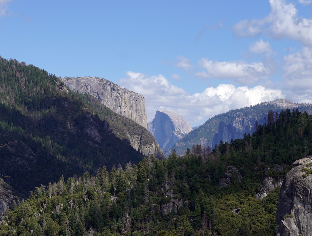 Day Two: Yosemite Point + Valley Views, View down Valley, past El Capitan to Half Dome
