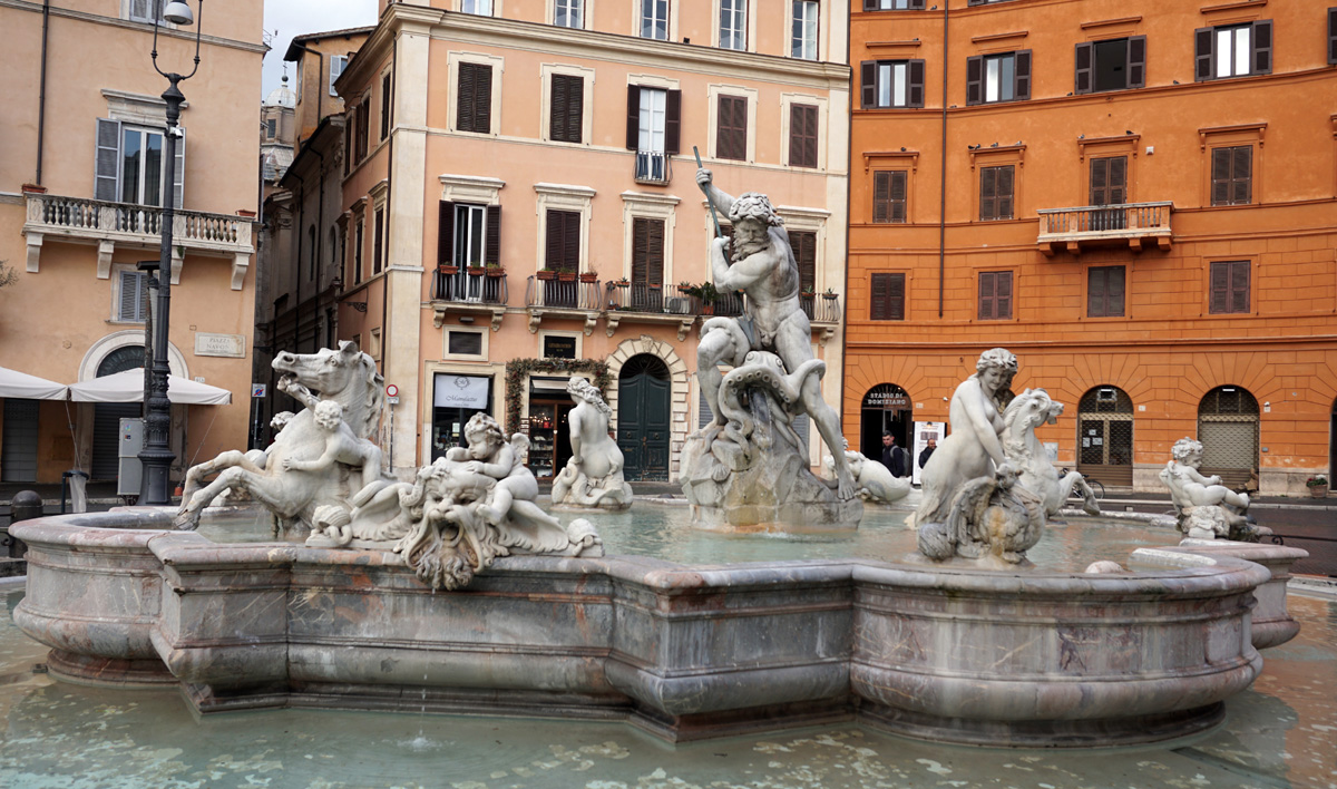 Piazza Navona, Fountain of Neptune, Piazza Navona