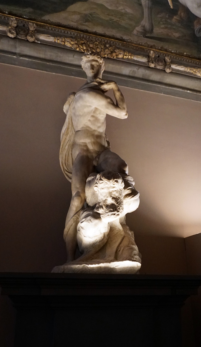 Palazzo Vecchio, Michelangelo: Genius of Victory (unfinished 1534) (It