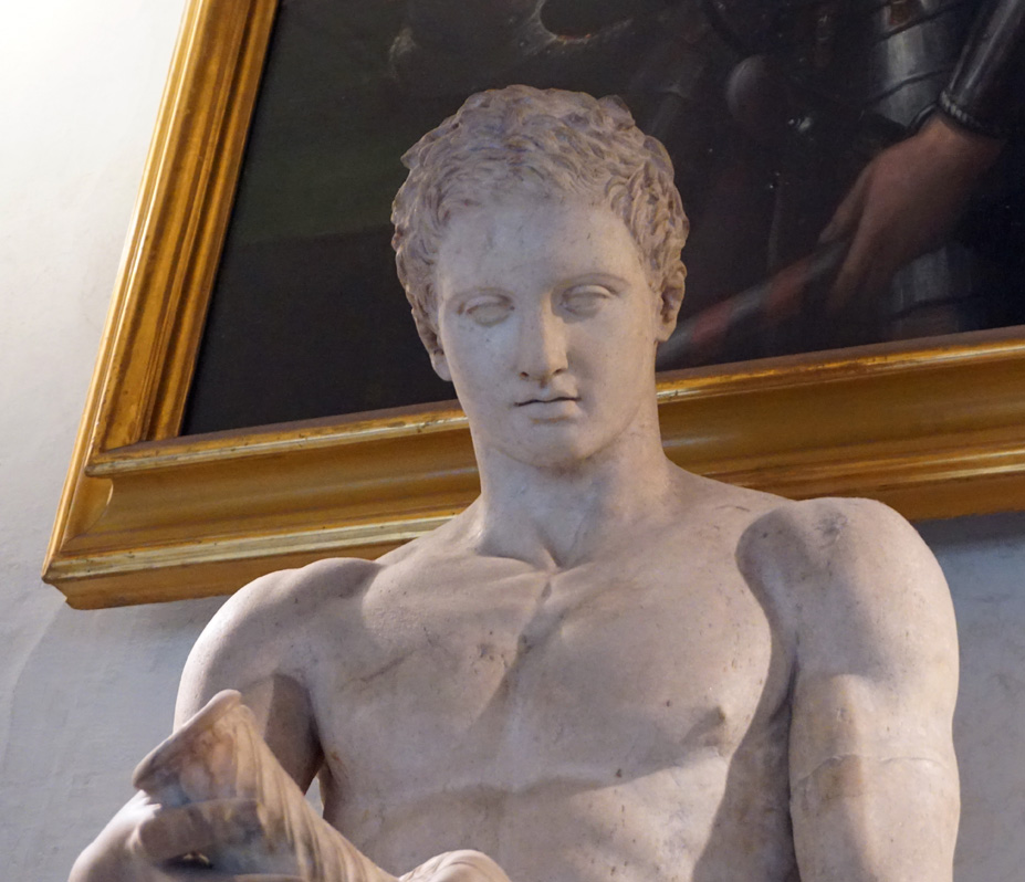 Uffizi Gallery, Athlete: Roman copy of Greek original