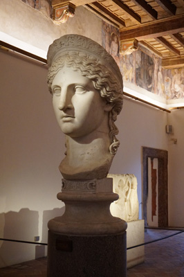 "Juno Ludovisi" 1st C AD (?), National Museum of Rome, Palazzo Altemps, Italy++ January 2019