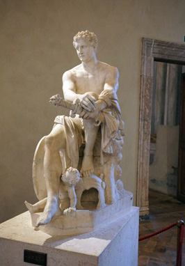 Statue of Ares, ~2nd c BC, National Museum of Rome, Palazzo Altemps, Italy++ January 2019