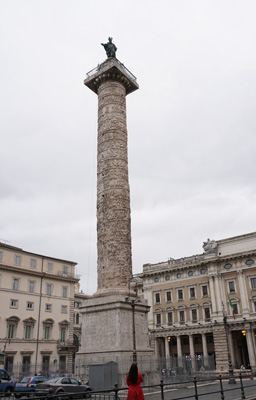 Column of Marcus Aurelius, Around Rome, Italy++ January 2019