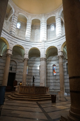 Baptistry interior, Pisa, Italy++ January 2019