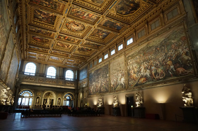 Hall of the 500, Palazzo Vecchio, Italy++ January 2019