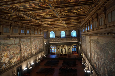Hall of the 500, Palazzo Vecchio, Italy++ January 2019