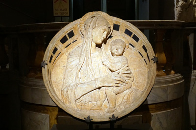 Donatello Madonna and Child ~1458, Around Siena, Italy++ January 2019