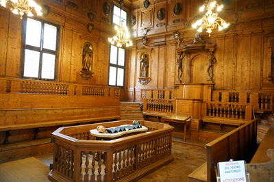 University of Bologna, restored Anatomical Theatre, Italy++ January 2019