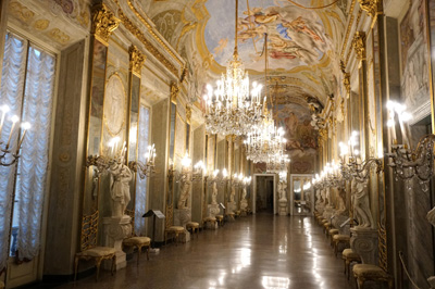 Gallery of Mirrors, Palazzo Reale, Italy++ January 2019