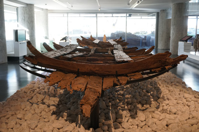 Roman-era ship hull Museum of the City of Marseilles, Around Marseilles, Italy++ January 2019