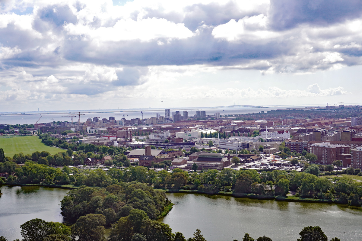 Our Savior Church, In the distance, the bridge to Sweden