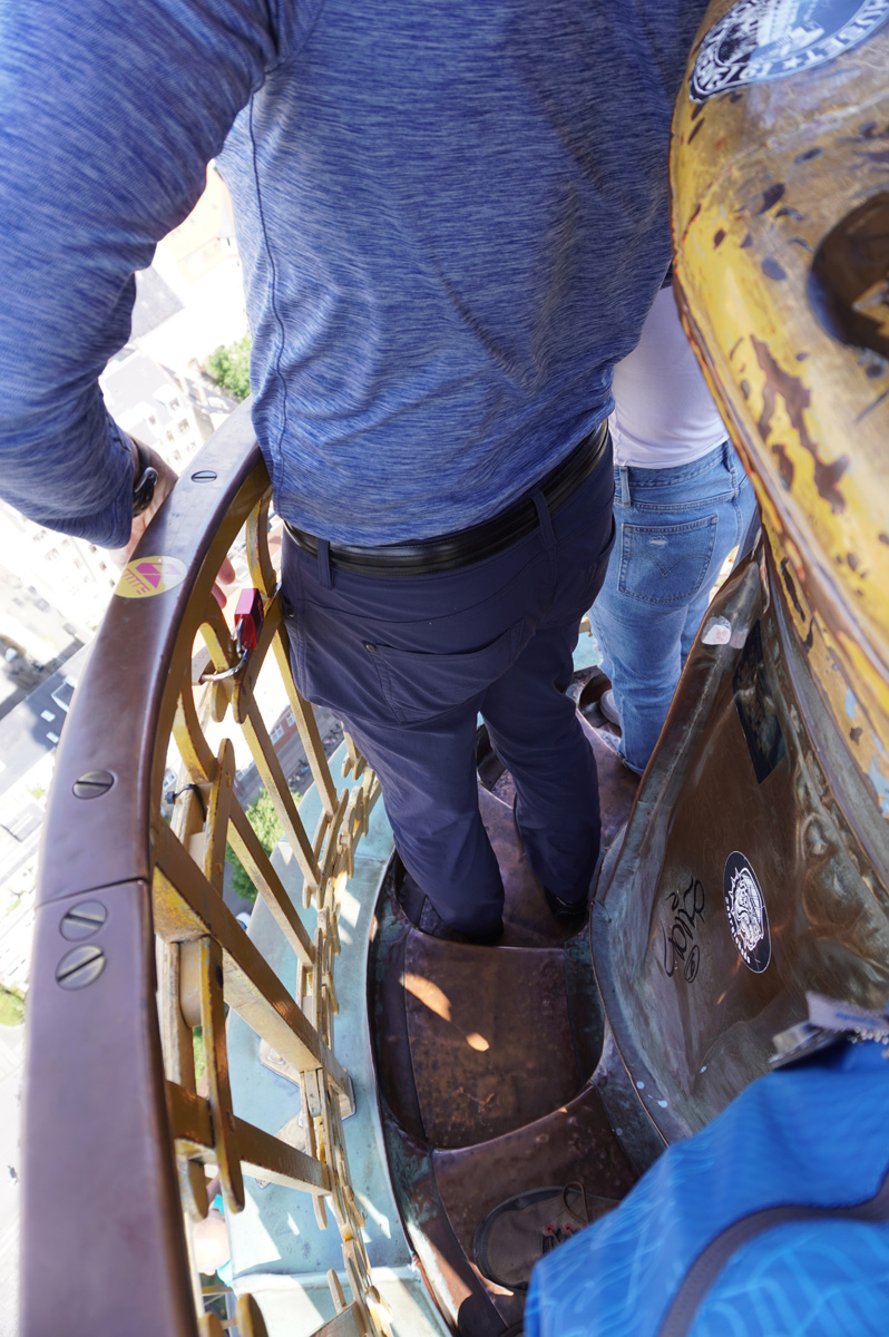 Our Savior Church, The stair gets narrow at the top...