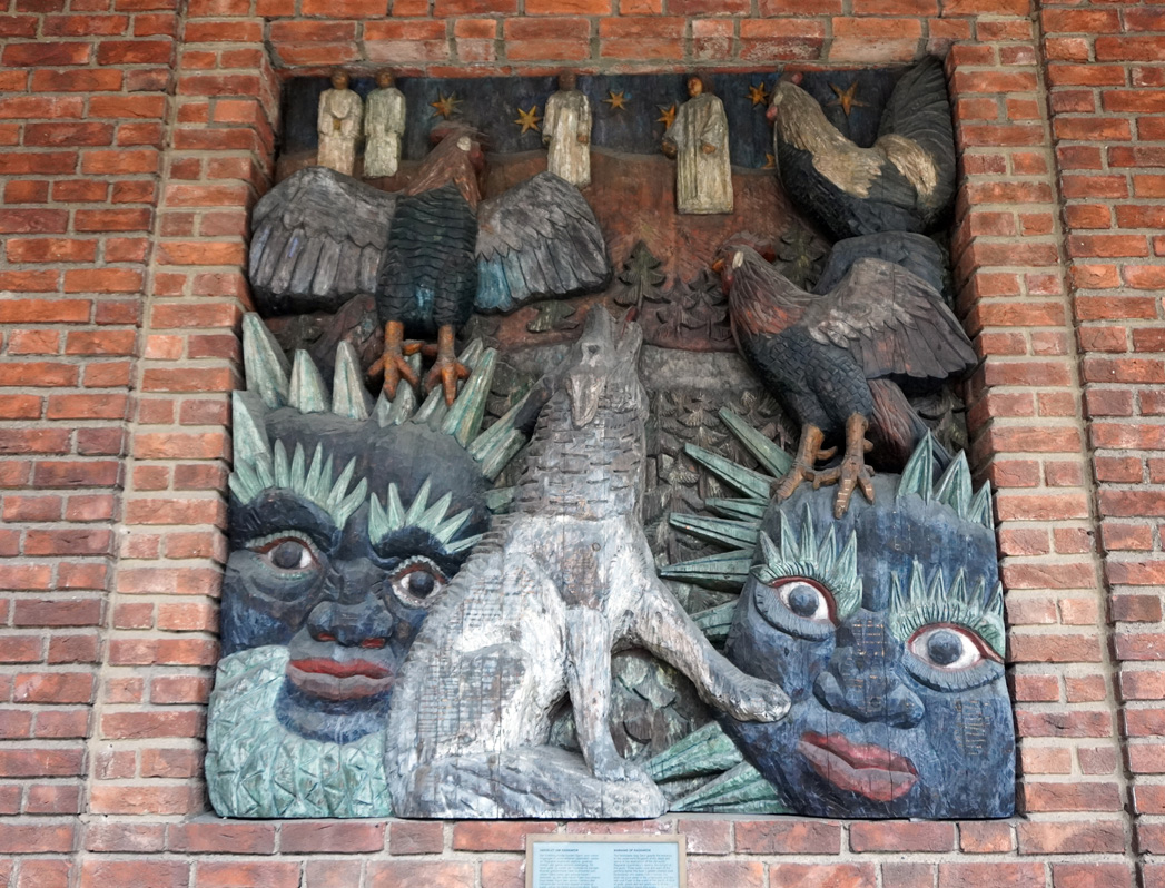 Oslo City Hall: Norse Mythology, The Dog Garm and Warnings of Ragnarok