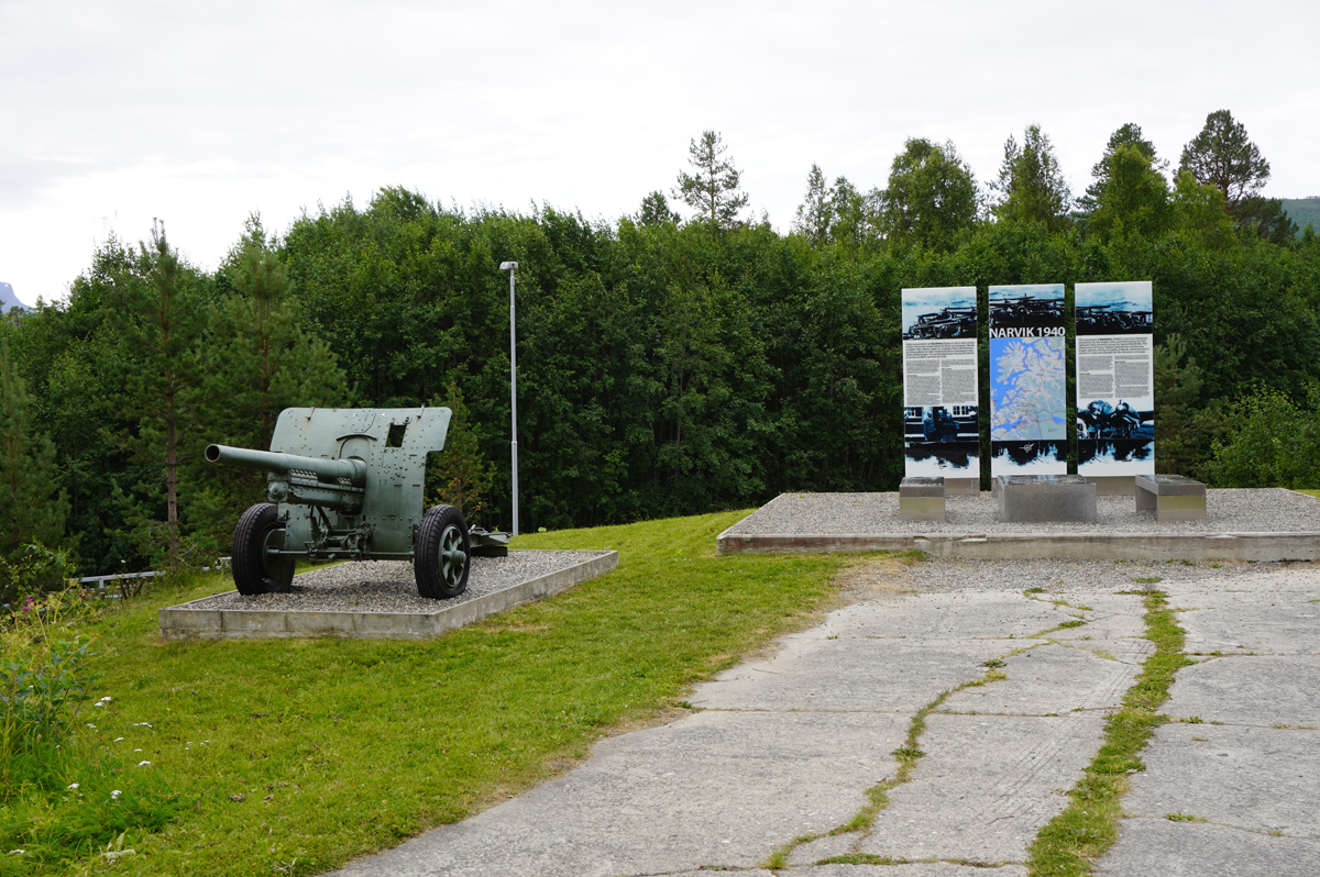 Narvik, Narvik 1940 Memorial, 50 NE of Narvik