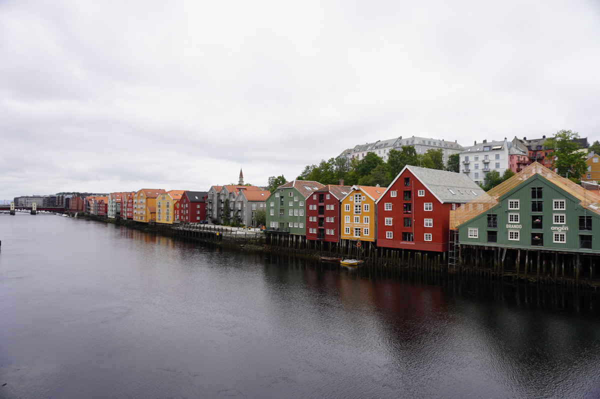Trondheim, "Traditional" waterfront warehouses