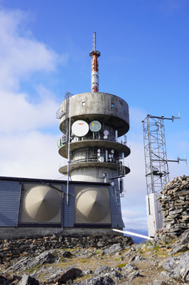 Ugly tower on Mt Tyven, Hammerfest, Norway 2019