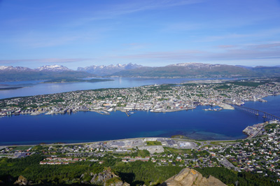Tromso from on high, Norway 2019