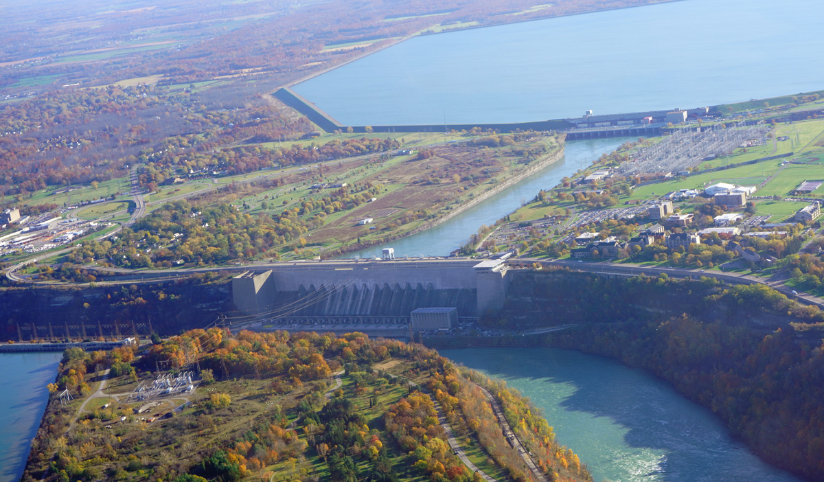 Niagara Falls Helicopter Tour, Hydro power plant