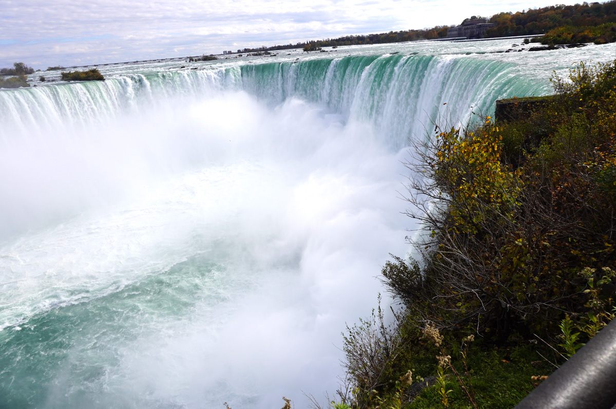 Ground level views, View from the tunnels under the Canadian falls