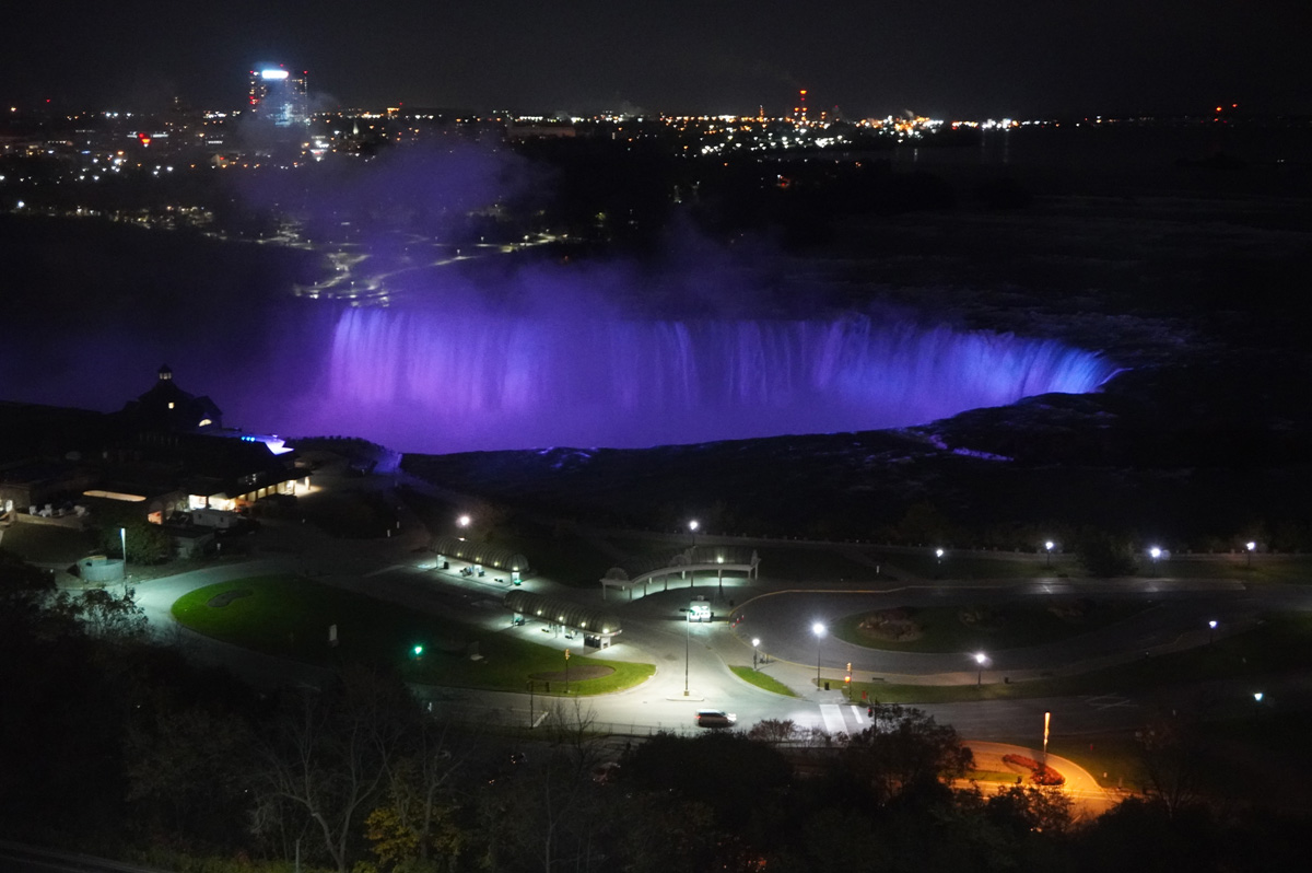 Around Niagara, Nighttime view