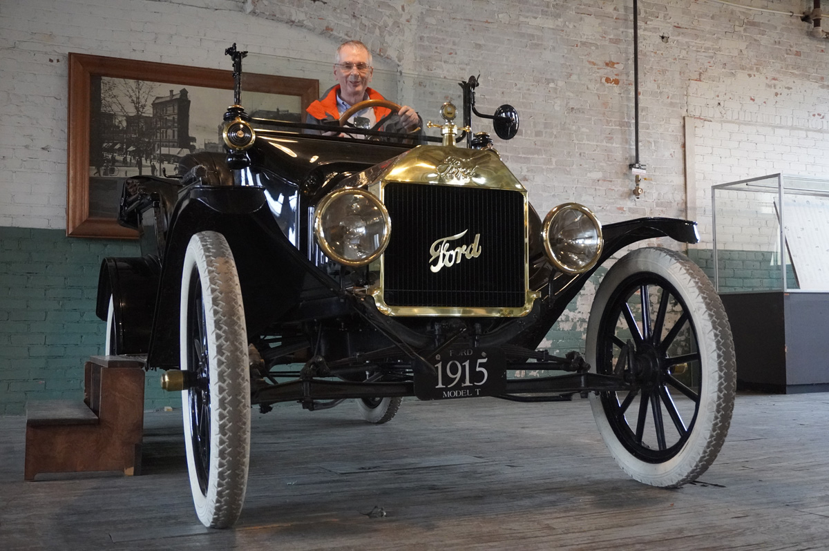 Detroit: Ford Piquette Plant Museum, Scotsman in 1915 Model T