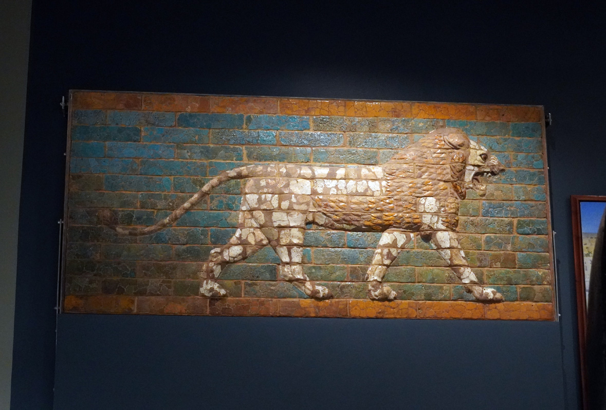 Chicago: Oriental Institute Museum, Lion from the Ishtar Gate