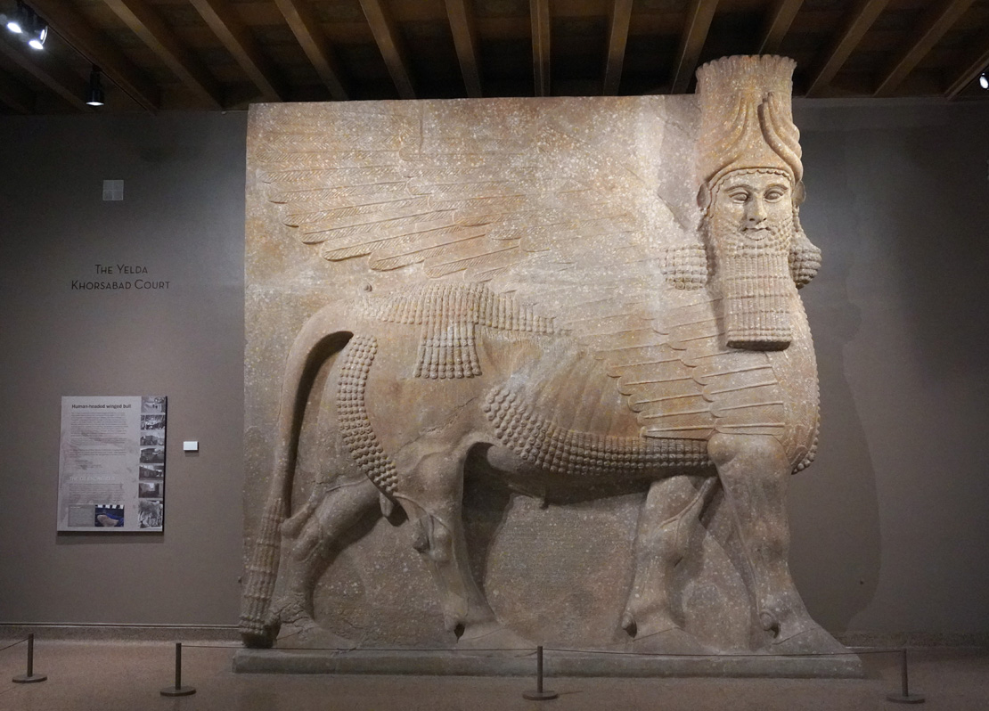 Chicago: Oriental Institute Museum, Lamasu of Sargon II