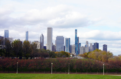 Chicago Skyline from Field Museum, Toronto - Chicago 2019