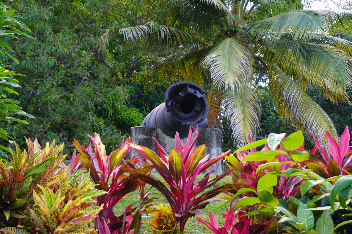 St Lucia: Around Castries, Castries: Apostles battery