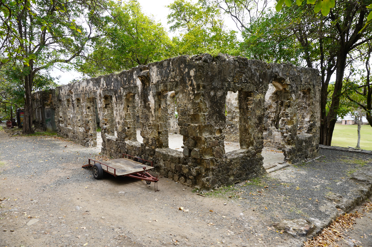 St Lucia: Pigeon Island, British Barracks (1824)