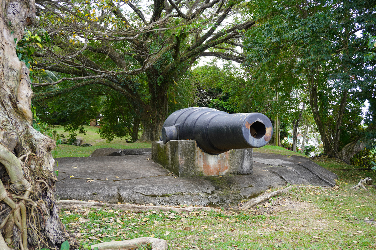 St Lucia: Around Castries, Castries: Apostles battery