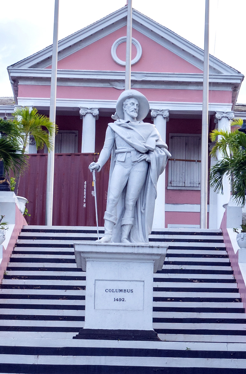 Nassau (Bahamas), With a fine statue of Columbus (1830)