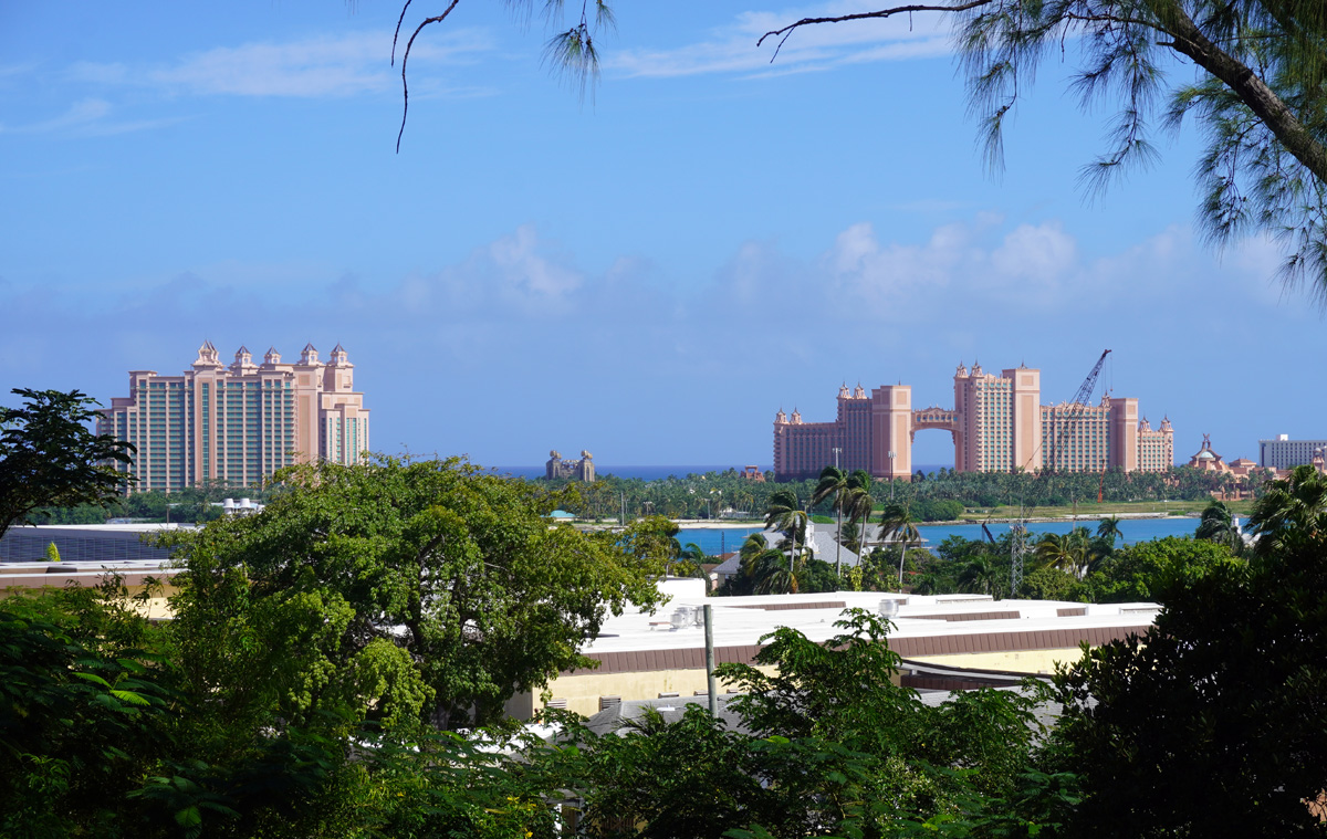 Nassau (Bahamas), View from Fort Fincastle to Atlantis resort complex