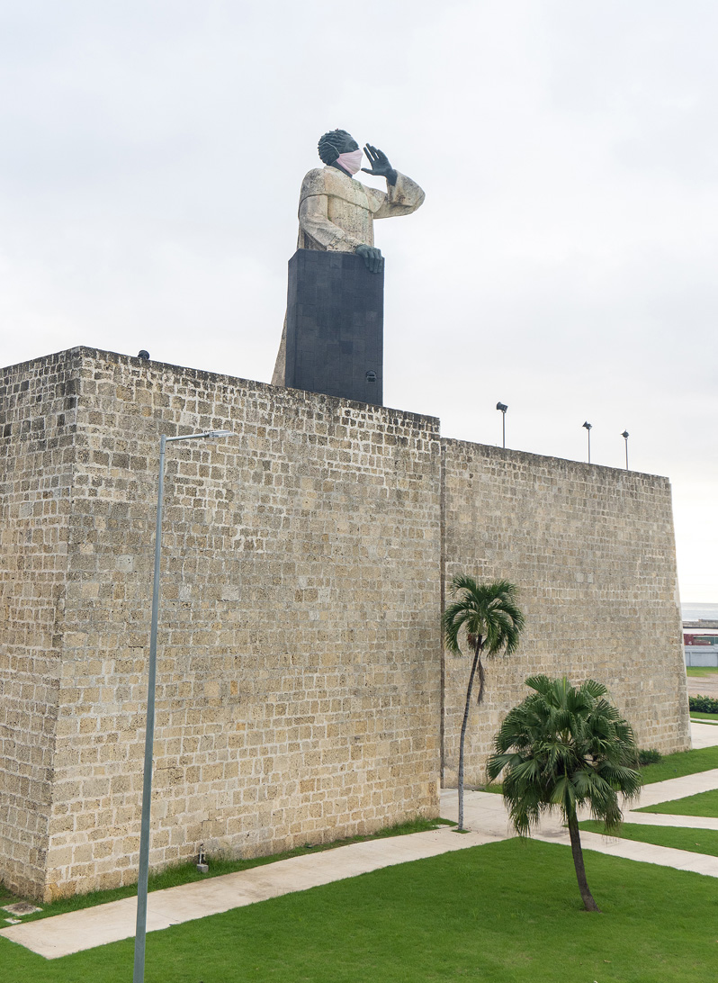 Santo Domingo (Dominican Republic), Monument to Fray Antonio de Montesino 16th c Defender of Indigenous Rights