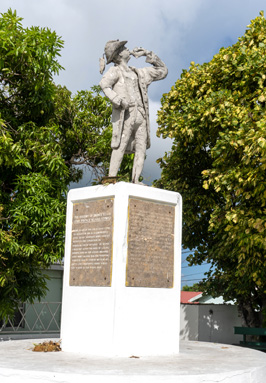 The Prince Klaas statue Commemorating the main leader of a plan, Antigua: Saint John's, 2020 Caribbean (Winter)