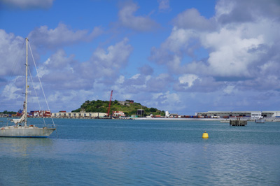 Waterfront view to Fort James, Antigua: Saint John's, 2020 Caribbean (Winter)