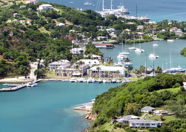 Shirley Heights: View to Nelson's Dockyard, Antigua: Nelson's Dockyard, 2020 Caribbean (Winter)