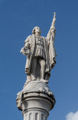 Columbus statue, San Juan (Puerto Rico), 2020 Caribbean (Winter)