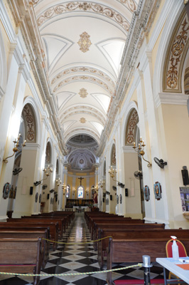 San Juan Bautista Cathedral interior, San Juan (Puerto Rico), 2020 Caribbean (Winter)