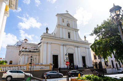 San Juan Bautista Cathedral (from 1540), San Juan (Puerto Rico), 2020 Caribbean (Winter)
