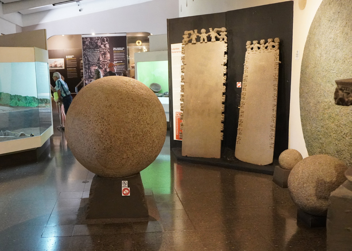San Jose: National Museum, Carved stone sphere (an archetypical Costa Rican relic)