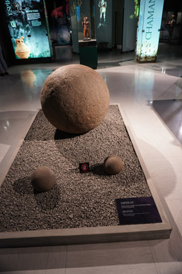 Archetypal carved stone spheres, San Jose: Jade Museum, Costa Rica, January 2020