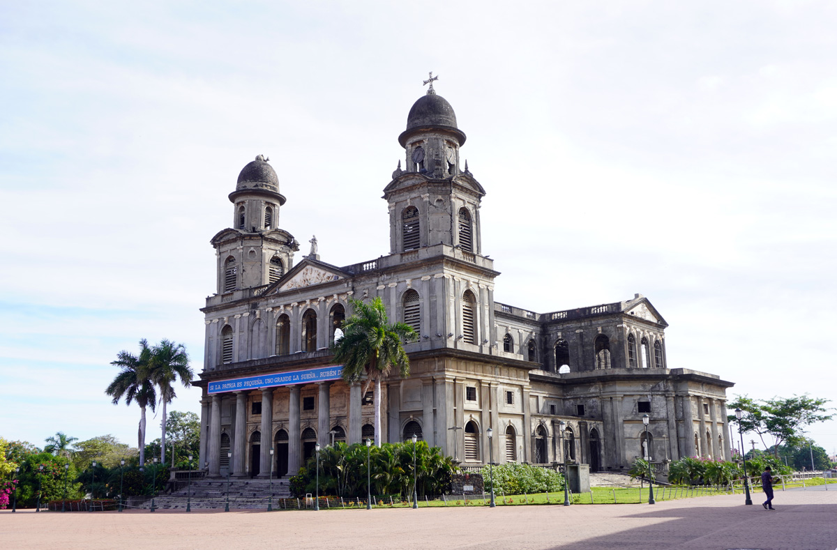 Nicaragua: Managua, Santiago of Managua Cathedral Heavily damaged in 1972 earthquake