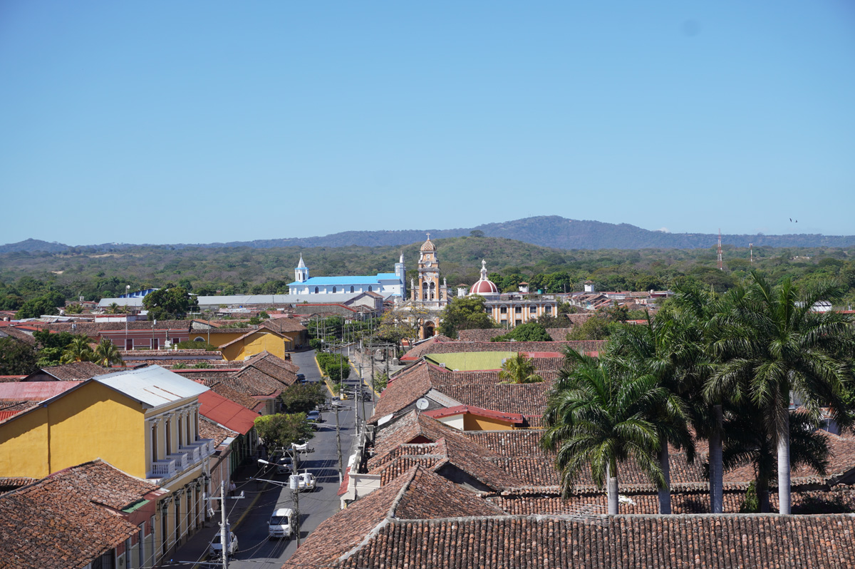 Nicaragua: Granada, City view from Iglesia La Merced