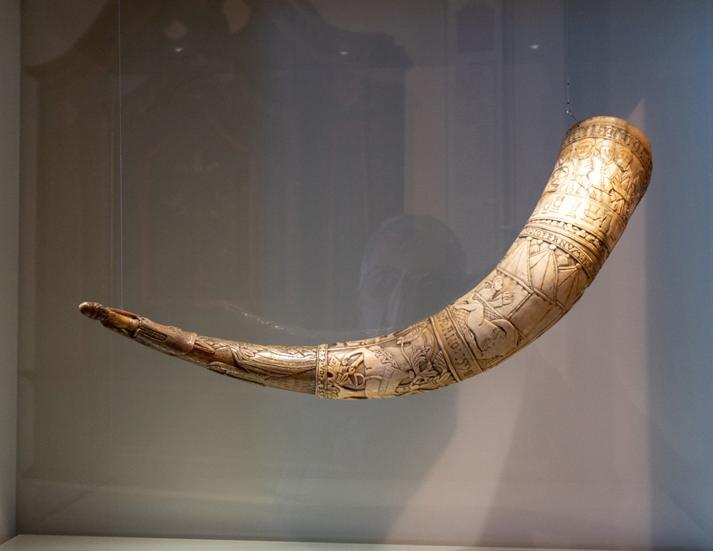 Reykjavik: National Museum, Drinking Horn (1598)