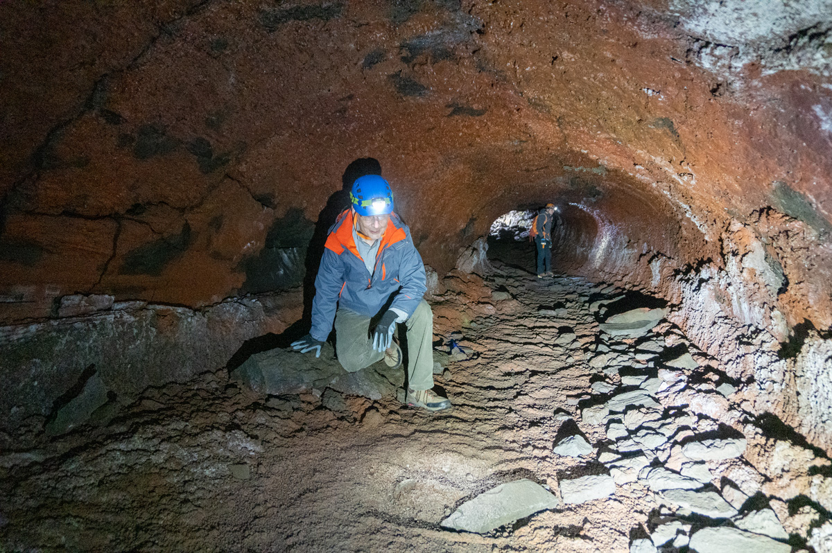 Leiðarendi Lava Tubes, Scotsman, near exit