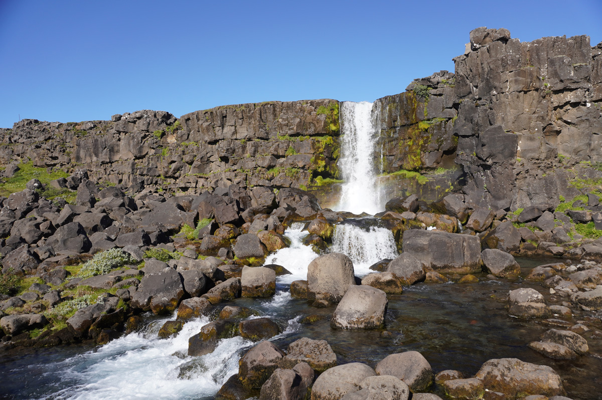 Þingvellir National Park, Oxarfoss Waterfall